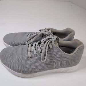 NOBULL Super Fabric Mens 7.5 Grey Running‎ Athletic Trainers Shoes Canvas